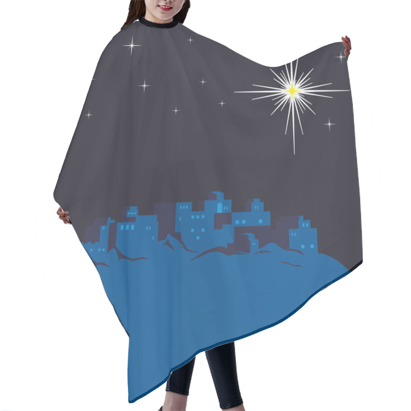 Personality  Night Of Bethlehem, The City Lights Up A Star Hair Cutting Cape