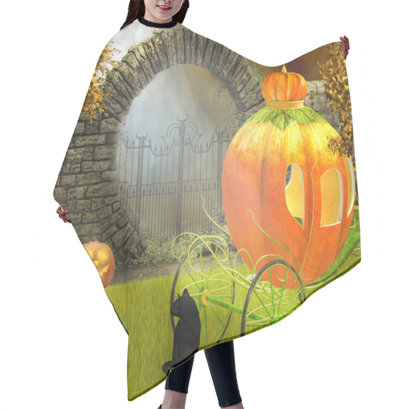 Personality  Halloween Night Hair Cutting Cape