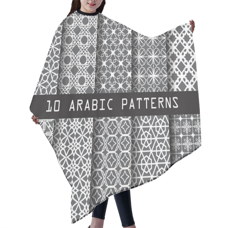 Personality  10 Arbic Patterns Hair Cutting Cape