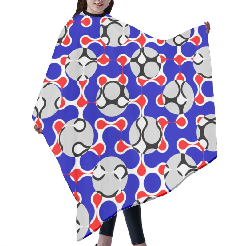 Personality  Classic Polka Dot Pattern In A Patchwork Collage Style. Hair Cutting Cape