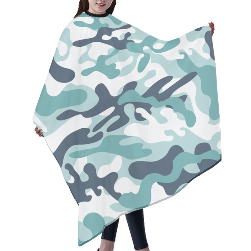 Personality  Seamless Camouflage Pattern Hair Cutting Cape