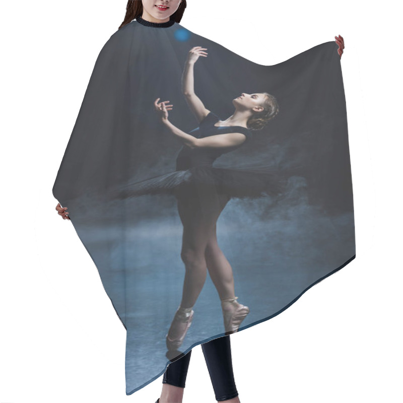 Personality  Ballerina Dancing In Black Tutu Hair Cutting Cape