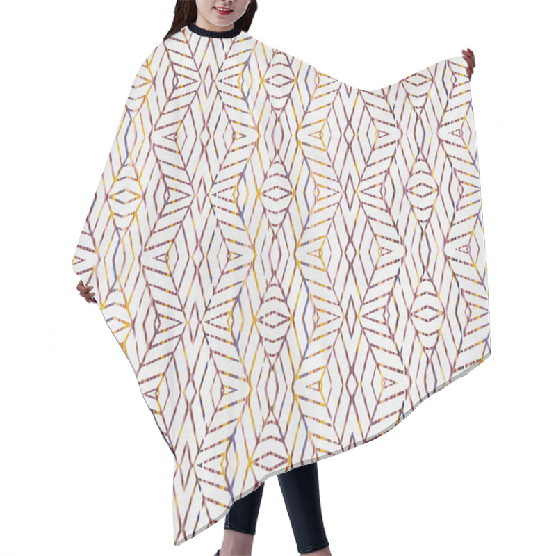 Personality  High-definition Geometry Texture Repeat Pattern On A Creative Texture Surface Hair Cutting Cape