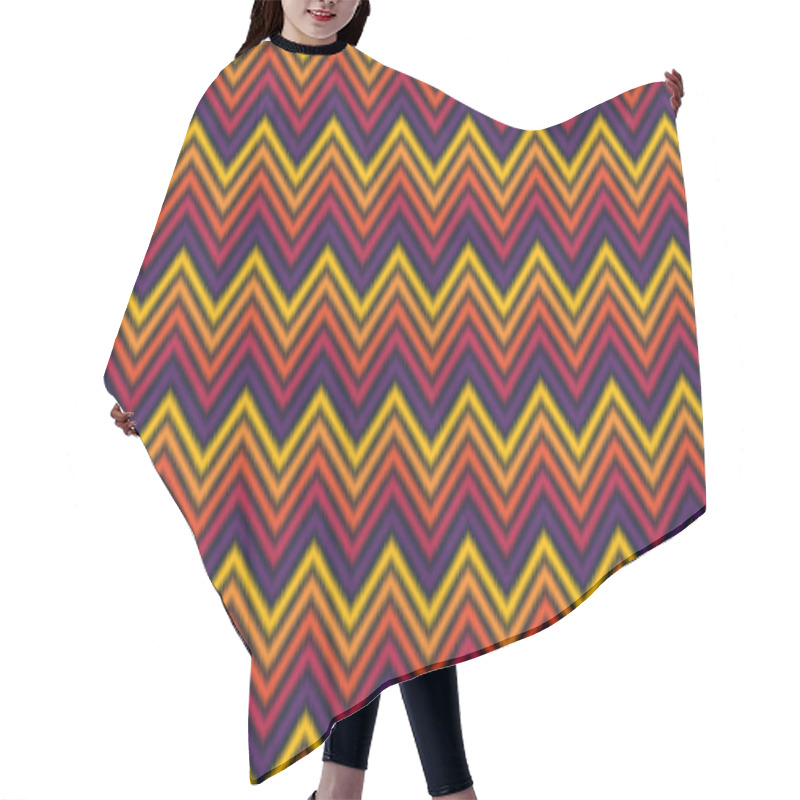 Personality  Seamless Pattern Repeating Design With Geometric Shapes. Hair Cutting Cape