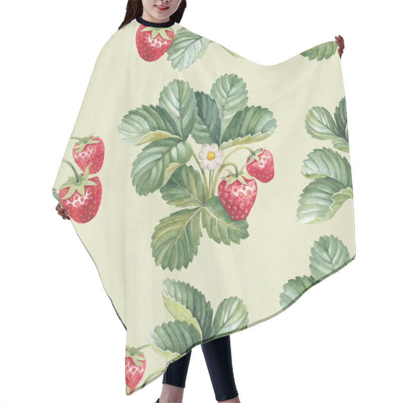 Personality  Pattern With Strawberry Bushes Hair Cutting Cape