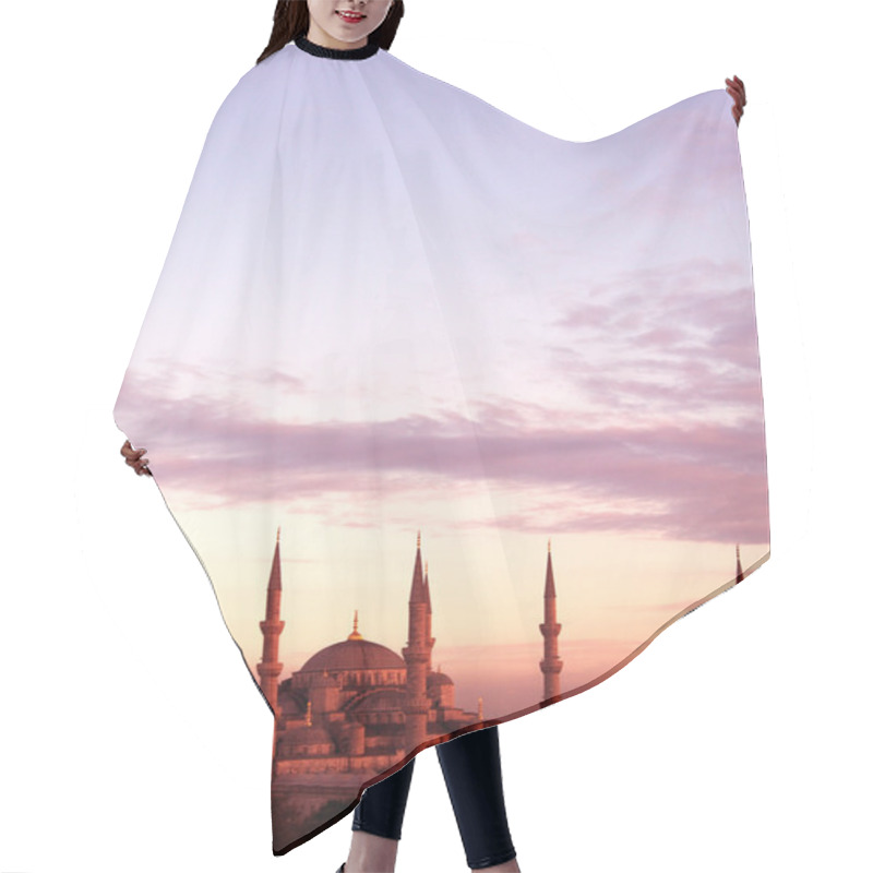 Personality  Aerial View Of Blue Mosque Hair Cutting Cape