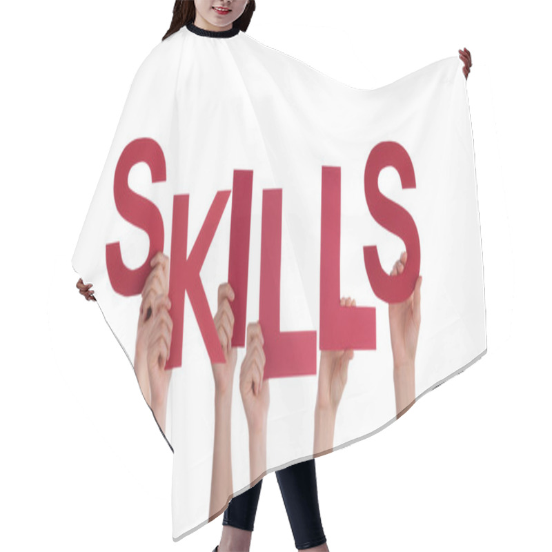 Personality  Peron Holding Skills Hair Cutting Cape