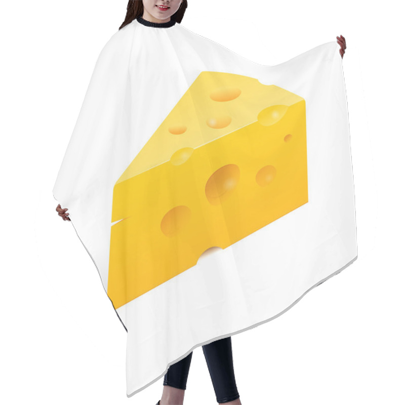 Personality  Cheese Illustration Hair Cutting Cape