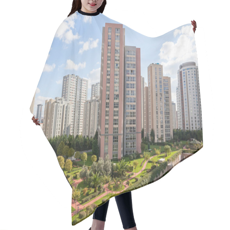 Personality  Modern Apartment Buildings Hair Cutting Cape