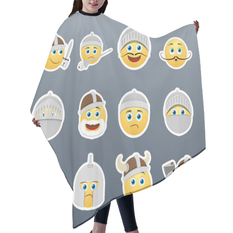 Personality  Smilies Vikings And Knights Hair Cutting Cape