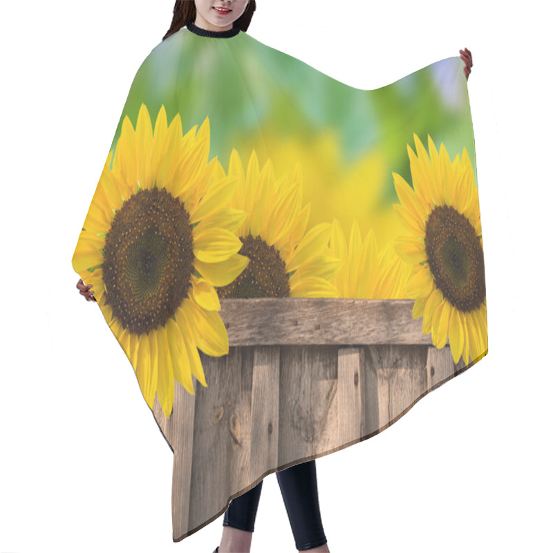 Personality  Sunflowers Hair Cutting Cape