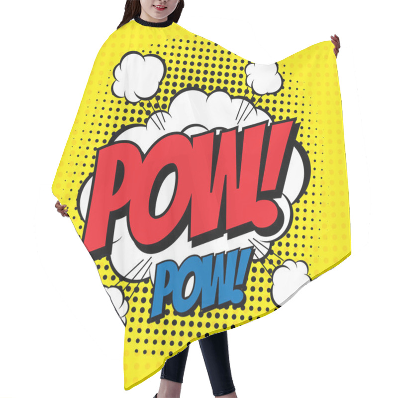 Personality  Pow Comic Hair Cutting Cape