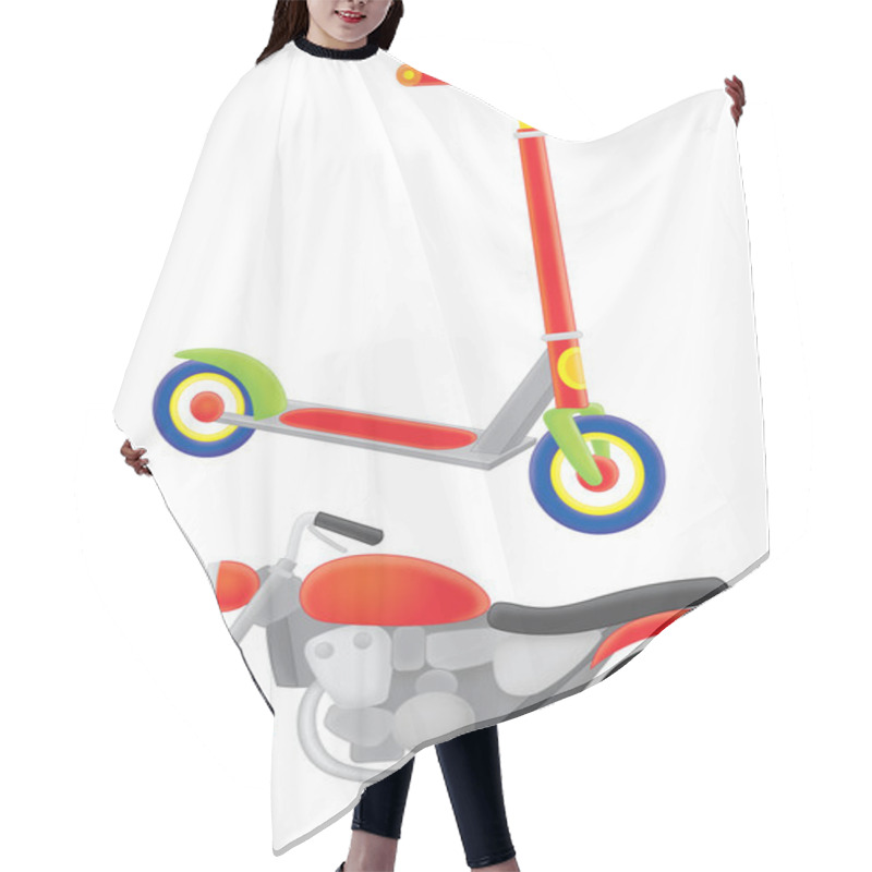 Personality  Scooter And Motorcycle Hair Cutting Cape