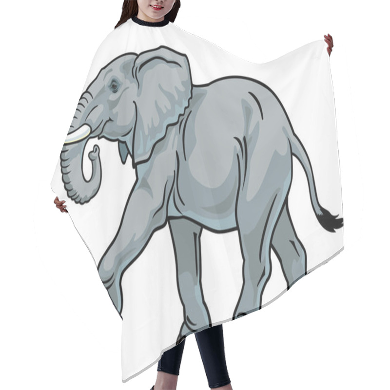 Personality  Elephant Hair Cutting Cape