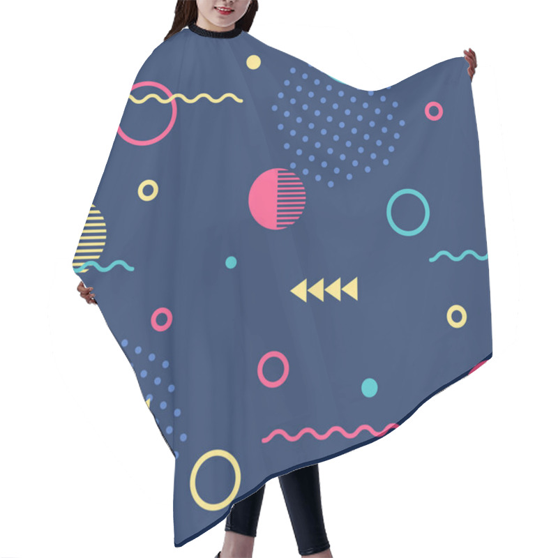 Personality  Abstract Geometric Seamless Pattern Hair Cutting Cape