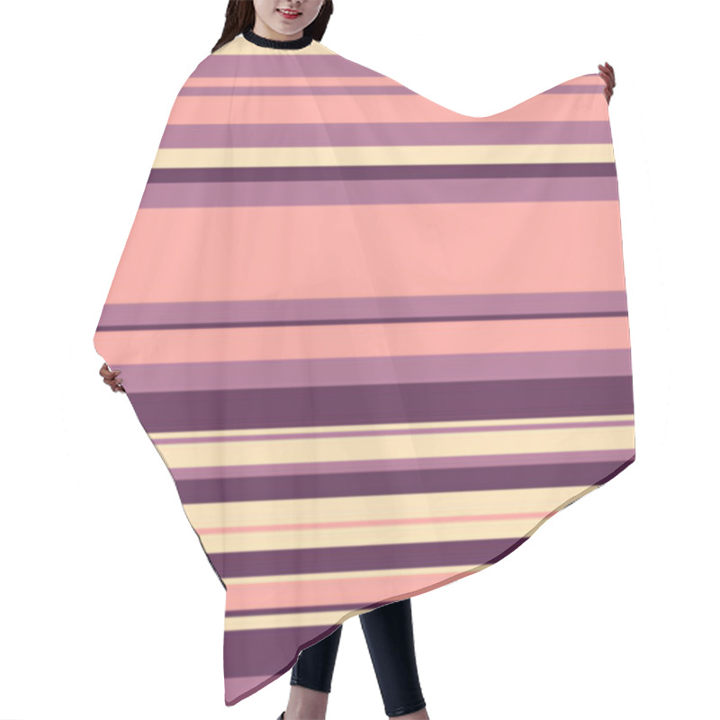 Personality  Elegant Pastel Horizontal Stripes Pattern.  Perfect For Website Backgrounds, Textile Design, Or Scrapbooking Projects.  Subtle And Stylish, This Image Adds A Touch Of Sophistication To Any Design. Hair Cutting Cape