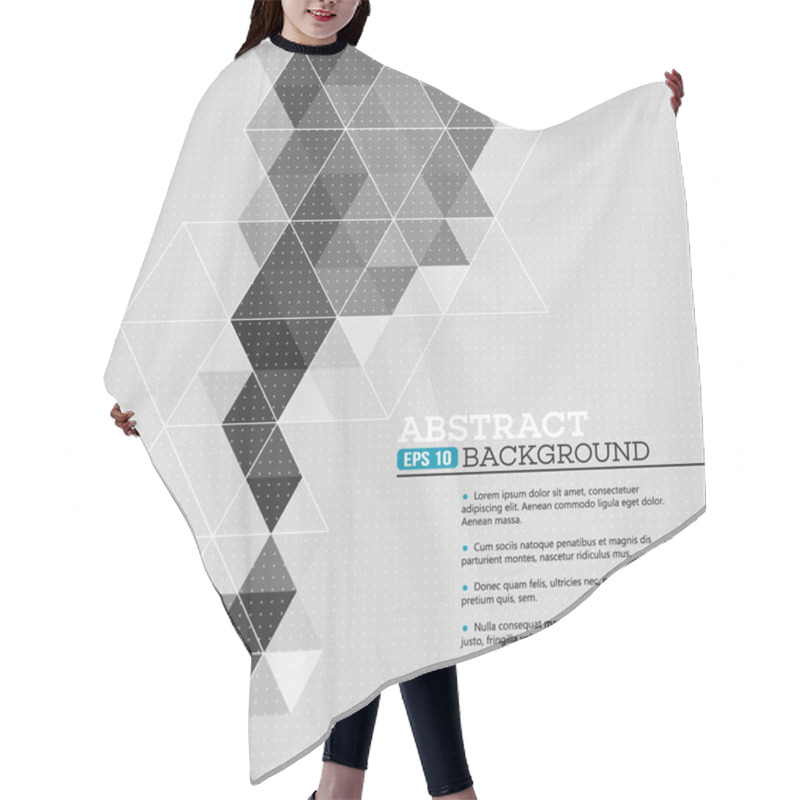 Personality  Abstract Template Background With Triangle Shapes Hair Cutting Cape