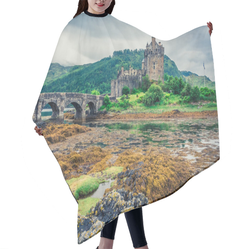 Personality  Breathtaking Dusk Over Loch At Eilean Donan Castle, Scotland Hair Cutting Cape