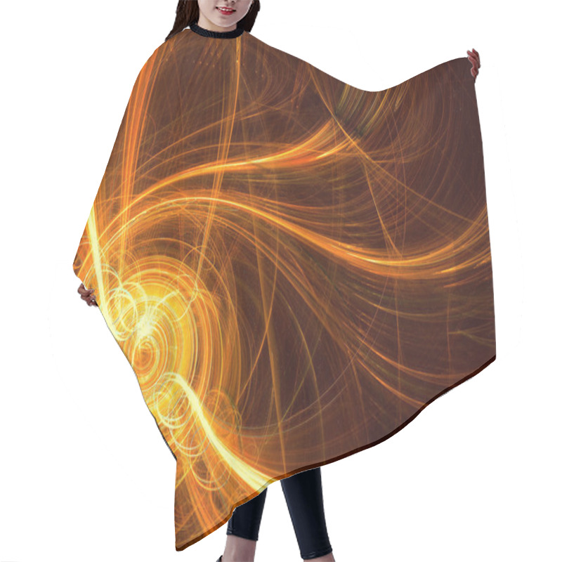 Personality  Fractal Swirl - Abstract Digitally Generated Image Hair Cutting Cape