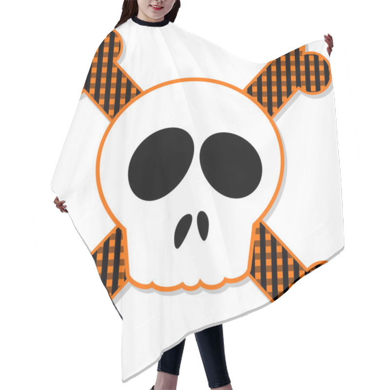 Personality  Skull And Crossbones Hair Cutting Cape