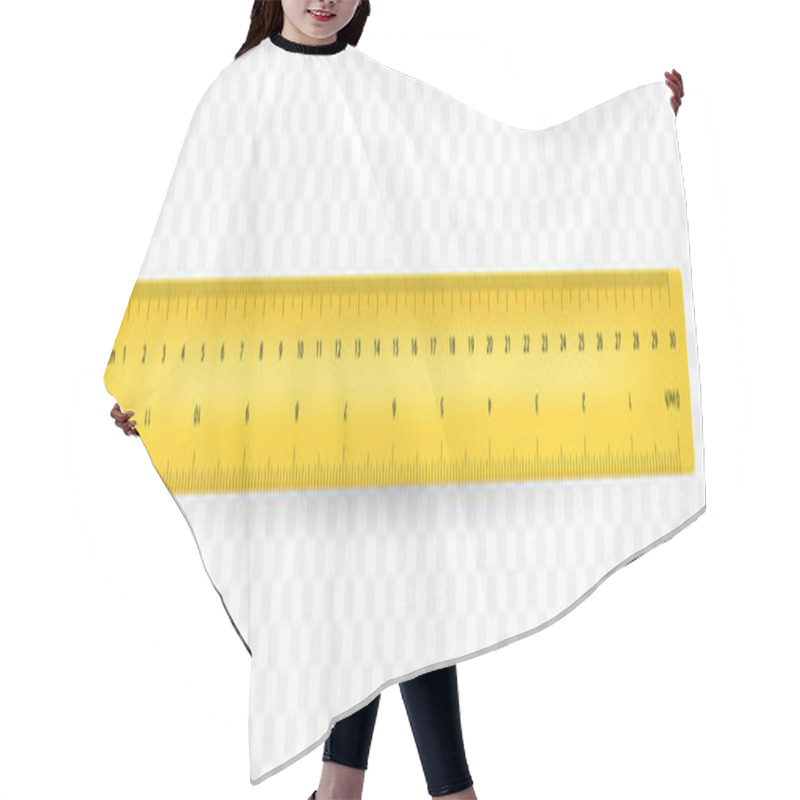 Personality  Ruler 30 Cm Hair Cutting Cape