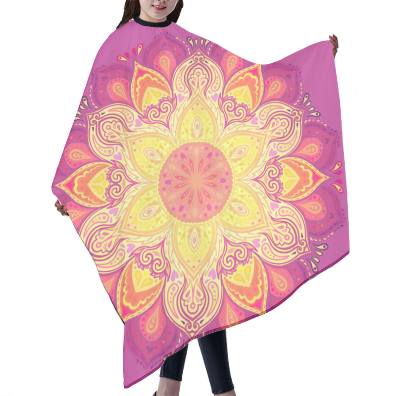 Personality  Mandala Patterned With Indian Paisley Hair Cutting Cape