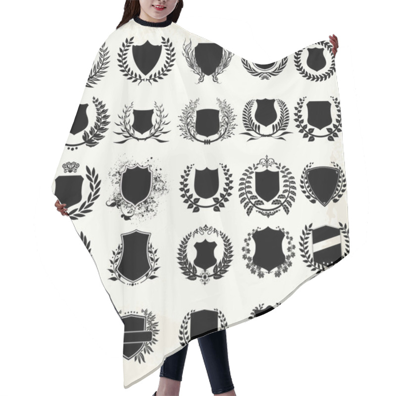 Personality  Set - Shield And Laurel Wreath Hair Cutting Cape