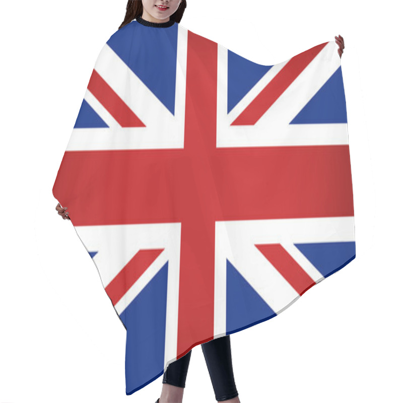 Personality  United Kingdom Flag. Vector Illustration. Hair Cutting Cape