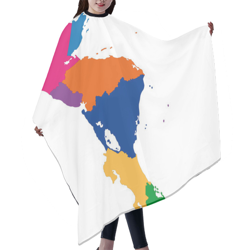 Personality  Central America Map Hair Cutting Cape