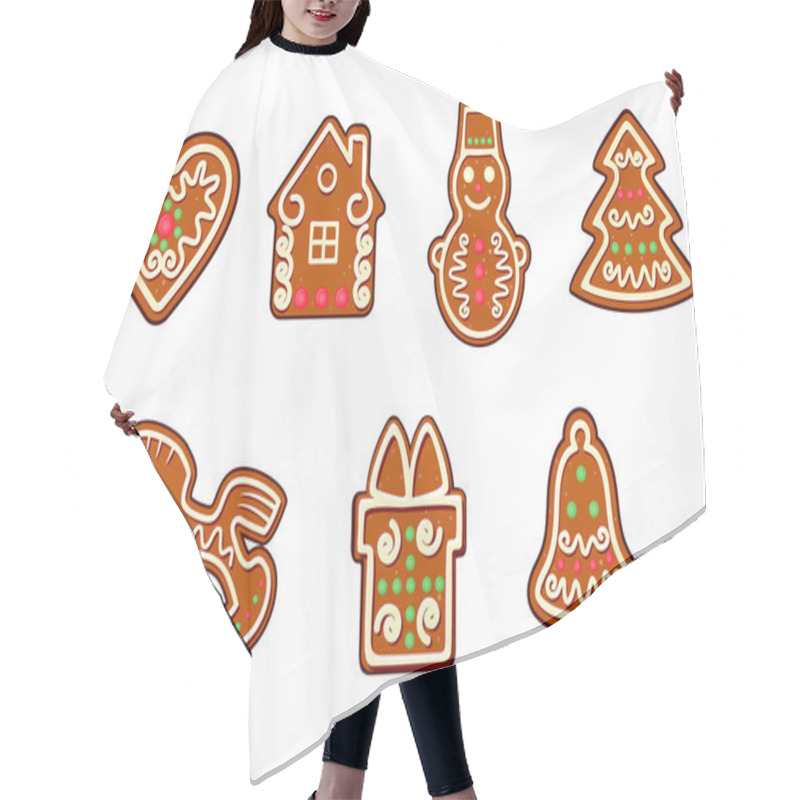 Personality  Gingerbread Christmas Objects Hair Cutting Cape