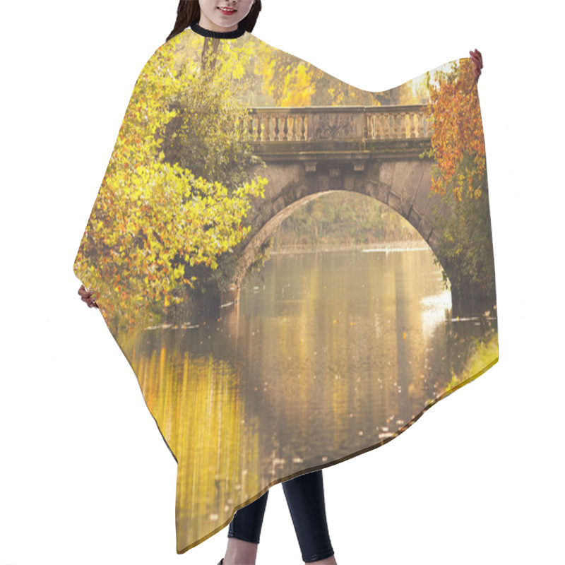 Personality  Sunny Autumn Day In The Park Hair Cutting Cape