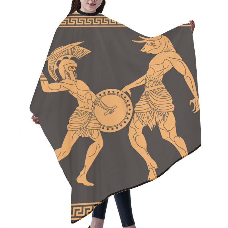 Personality  Theseus Fighting The Minotaur Greek Mythology Tale Hair Cutting Cape