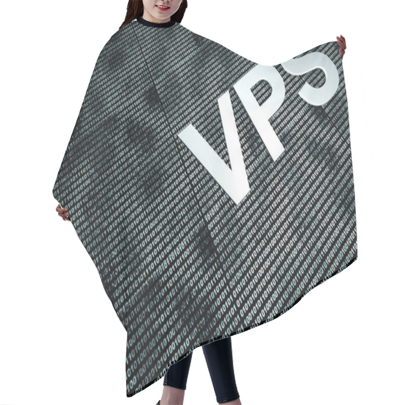 Personality  VPS And Binary Code Hair Cutting Cape