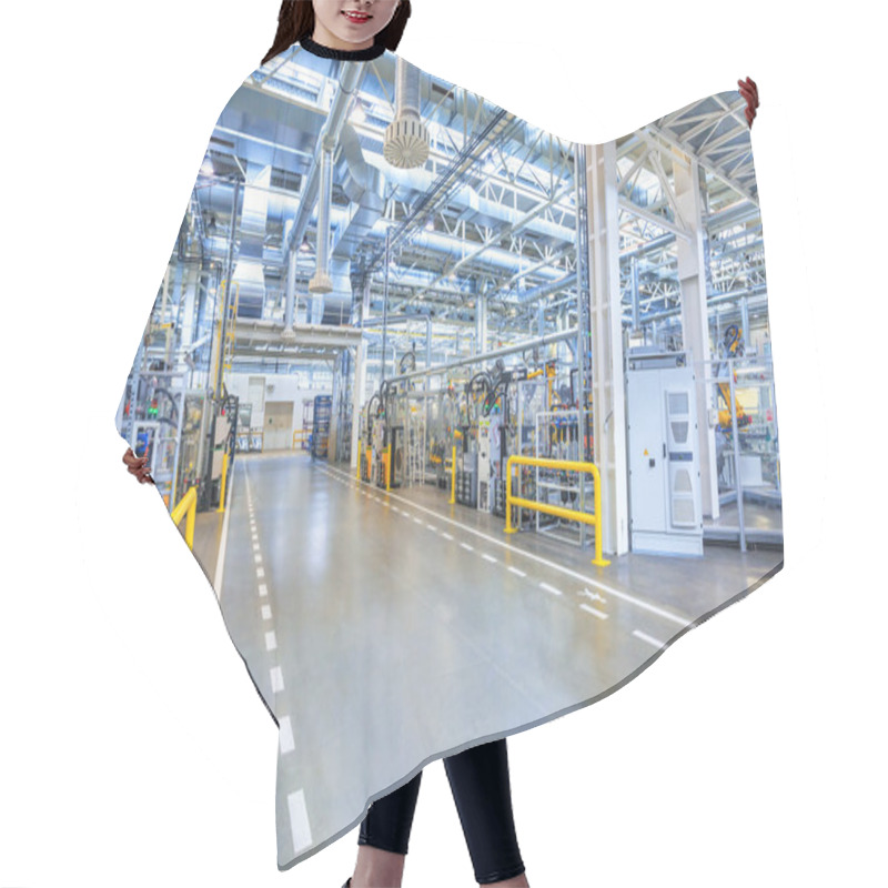 Personality  Factory Interior As Industrial Background Hair Cutting Cape