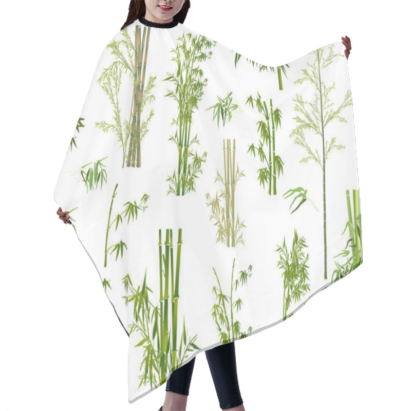 Personality  Bamboo Branches Hair Cutting Cape