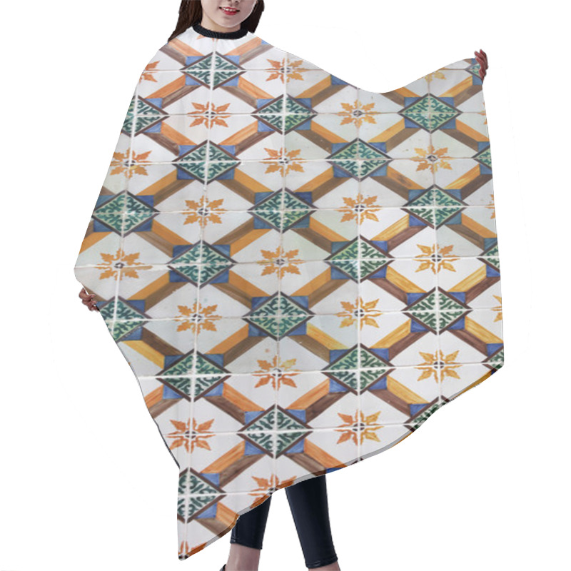 Personality  Lisbon Azulejos Hair Cutting Cape