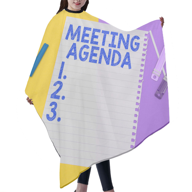 Personality  Hand Writing Sign Meeting Agenda, Business Overview An Agenda Sets Clear Expectations For What Needs To A Meeting Hair Cutting Cape