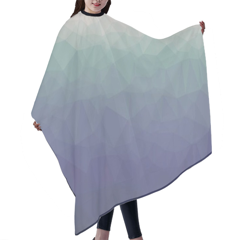 Personality  Purple Geometric Background With Poly Pattern Hair Cutting Cape