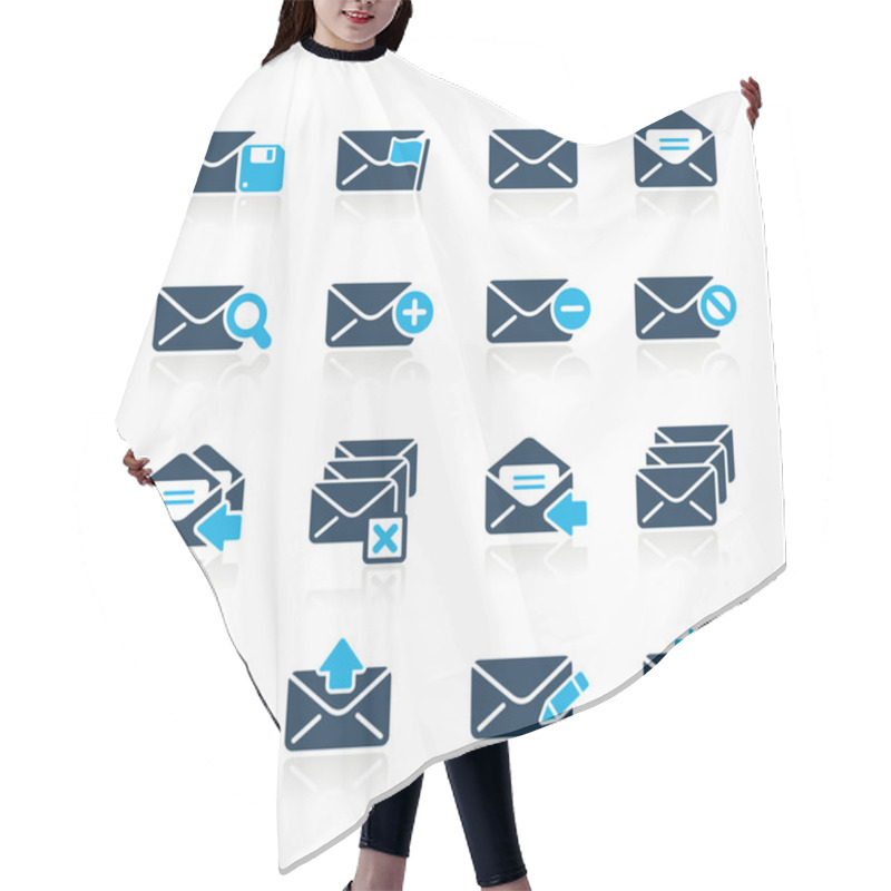 Personality  E-mail Icons // Azure Series Hair Cutting Cape