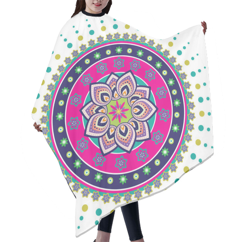 Personality  Lotus Pattern Hair Cutting Cape