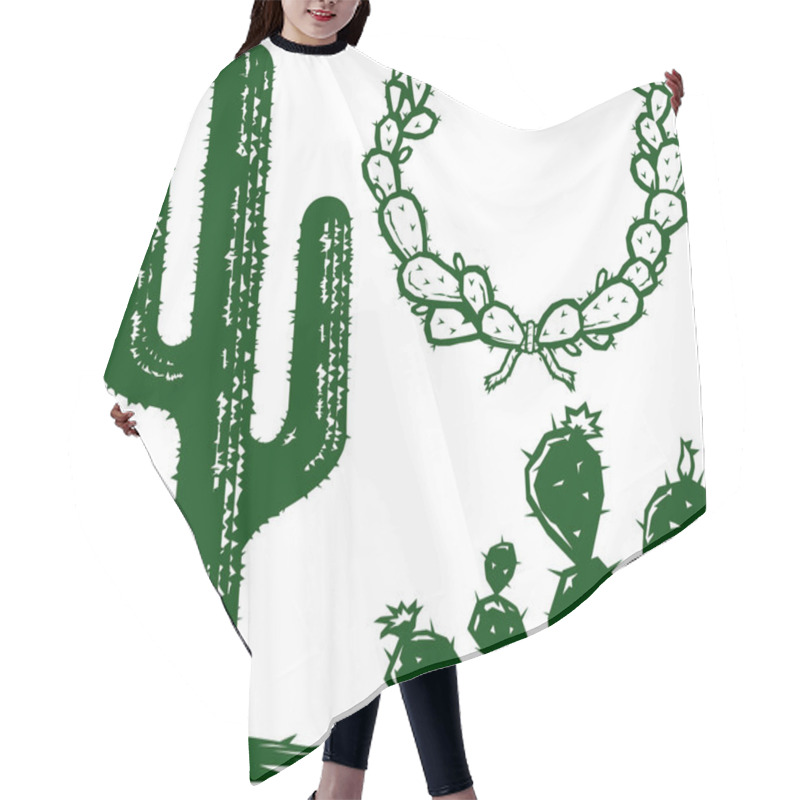 Personality  Cactus Hair Cutting Cape