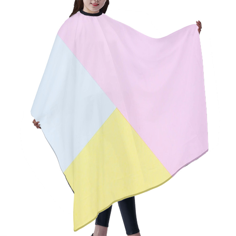 Personality  Paper Pastel Geometric Flat Lay Abstract Background Texture Hair Cutting Cape