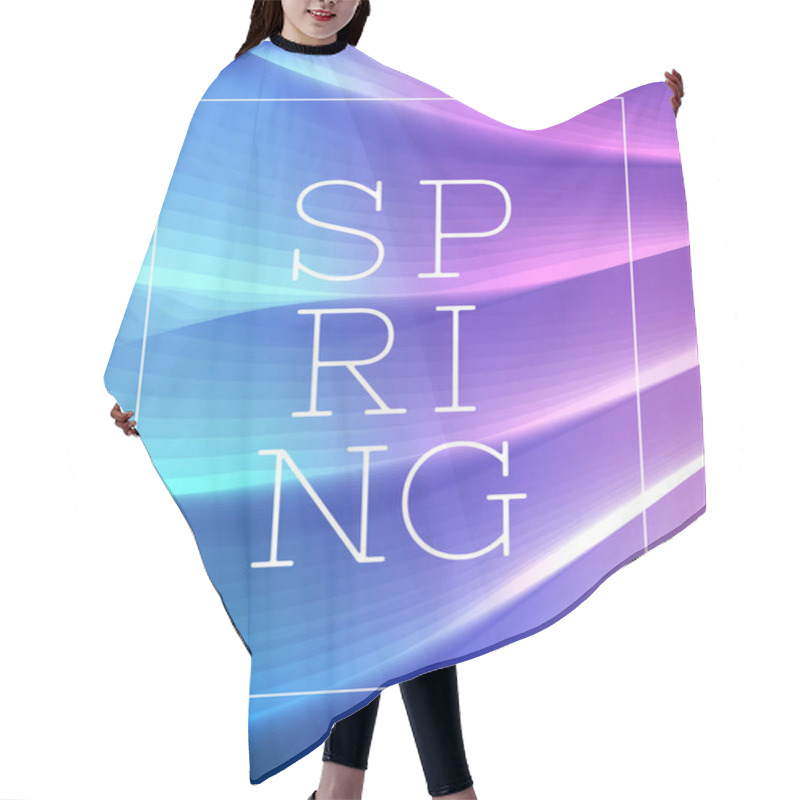 Personality  Spring Abstract Card Image Hair Cutting Cape