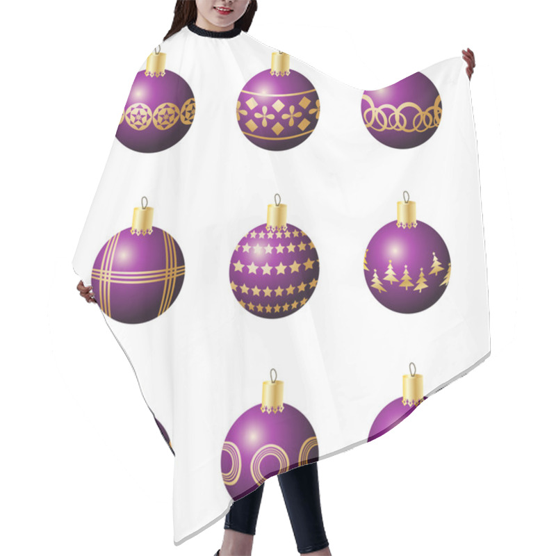 Personality  Christmas Decoration Balls Hair Cutting Cape