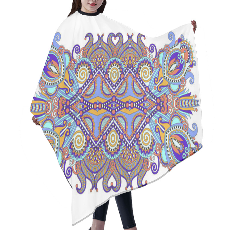 Personality  Indian Ethnic Floral Paisley Pattern Hair Cutting Cape