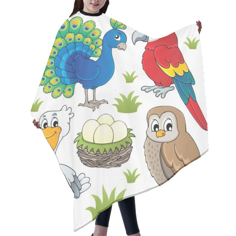 Personality  Various Birds Theme Set 2 Hair Cutting Cape