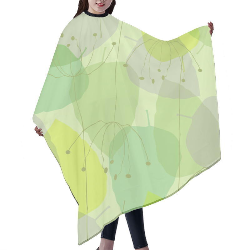 Personality  Leaves - Seamless Pattern Hair Cutting Cape