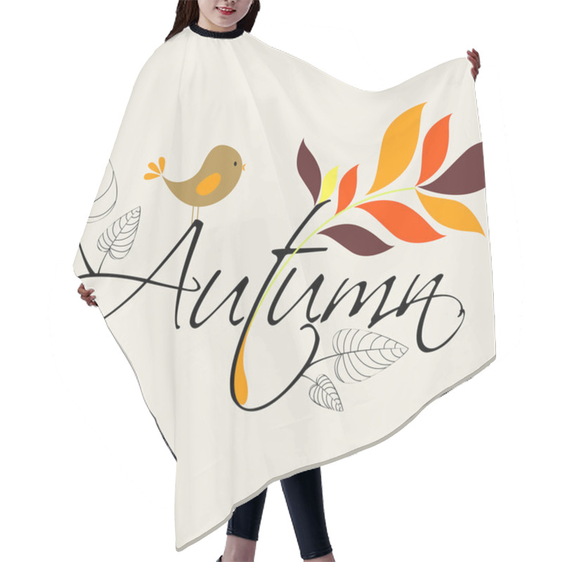 Personality  Cute Autumn Illustration Hair Cutting Cape