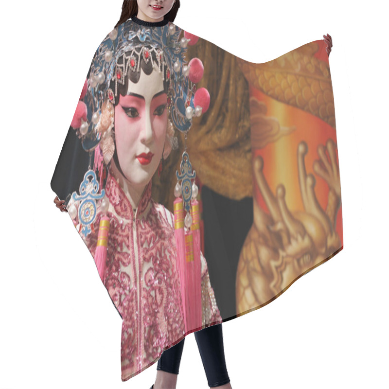 Personality  Chinese Opera Dummy ,it Is A Toy,not Real Man Hair Cutting Cape