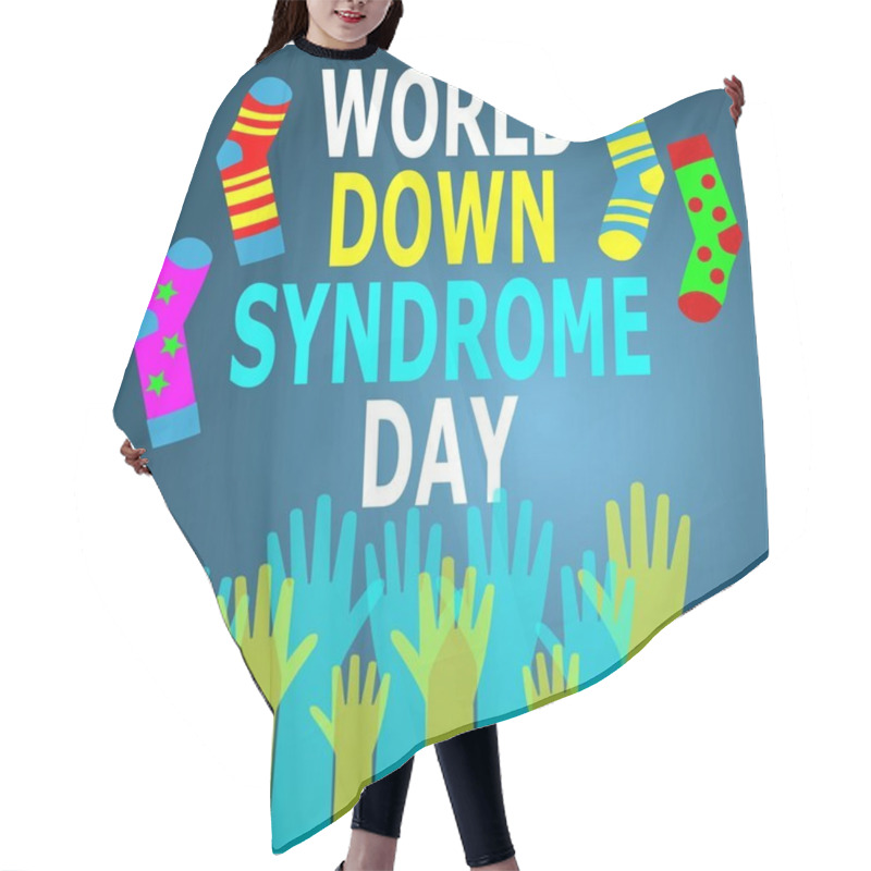 Personality  World Down Syndrome Day Hair Cutting Cape